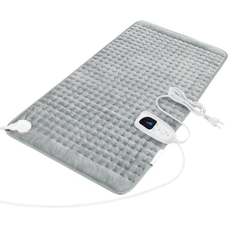 Couverture Chauffante - 30 x 16 Pouces - Régulation de Température à 5 Niveaux - Arrêt Automatique - Pour Douleur Lombaire et Douleurs Menstruelles - 1 Pièce