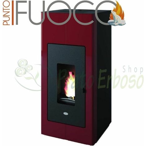 Ilaria Hydro - Termostufa a pellet da 17.5 Kw Rosso