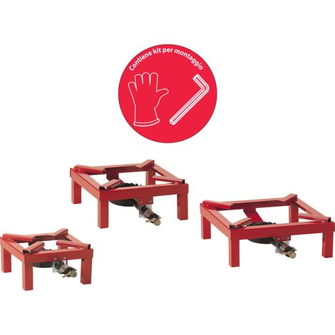 FORNELLONE A GAS 'EXTRA' cm 45 x 45- 2 pezzi  - PALUMBO