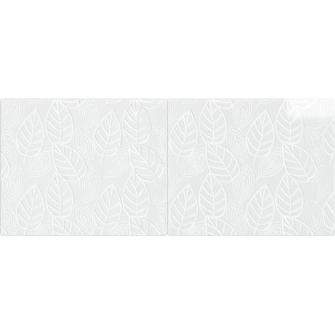 Maison Exclusive - Testiera da Muro DELFT Bianco Lucido Legno ingegnerizzato (1/5)