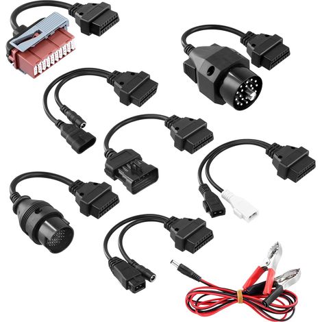 8pcs OBD Diagnostic Adapter Cable Kit OBD Diagnostic Device for Car Universal OBD2 OBD1 Diagnostic Cable (1/5)