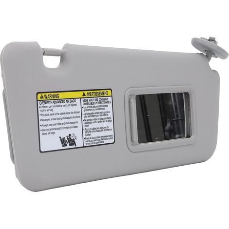 Visor Solaire pour Voiture, Voiture Visor Soleil avec Miroir de Maquillage Avant Droit côté Passager Soleil Squling pour 2004 à 2005 (Gray) (1/5)