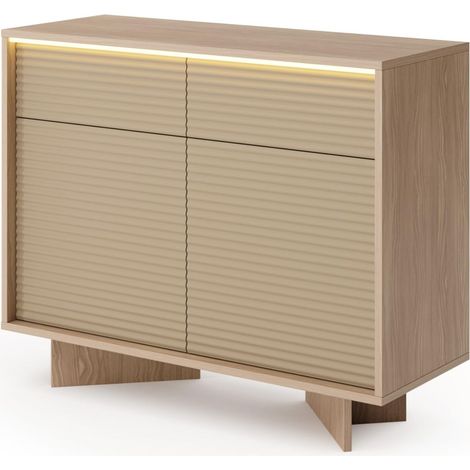 Cassettiera, bolivar naturale, 103,9 x 84,4 x 40 cm (1/5)