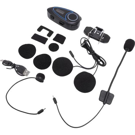 Casque Bluetooth pour Moto, Son de Haute qualité, Longue Durée de Vie de la Batterie pour Les Motocyclistes, Puce ABS 800mAh, 24 Heures (1/5)