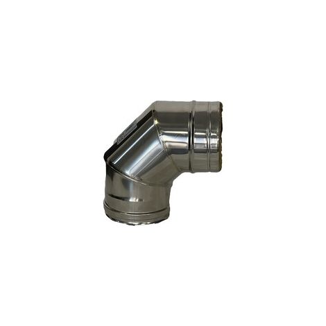 C CURVA INOX DOPPIA PARETE 90 D 20/25 CM