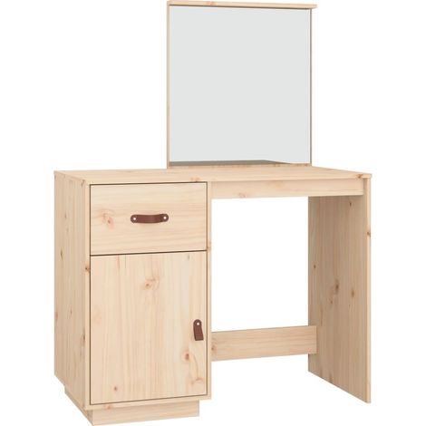 Tocador 95 x 50 x 134 cm madera maciza de pino 020006229
