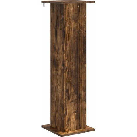 Support pour plantes en chêne fumé, 30,5 x 30 x 100,5 cm (1/5)