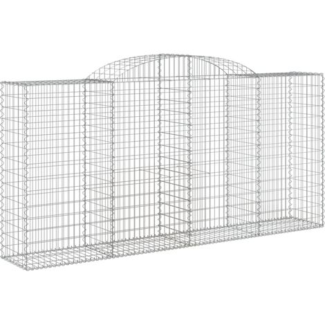 Maison Exclusive - Gabione mit Hochbogen 300x50x140/160 cm Verzin