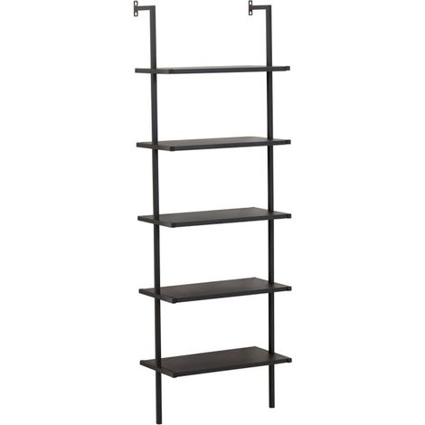 Étagère Murale en Métal "Caracas" 183cm Noir (1/5)