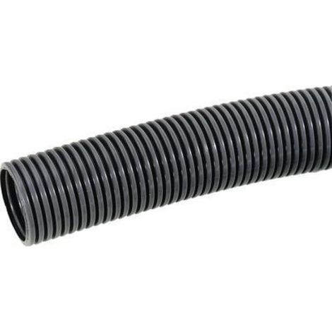 Gaines annelées noir diamètre 10 mm flexible PA6