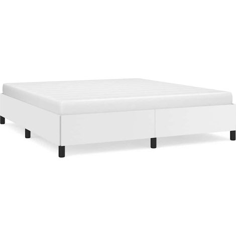 Giroletto senza Materasso Bianco 160x200 cm in Similpelle vidaXL (1/5)
