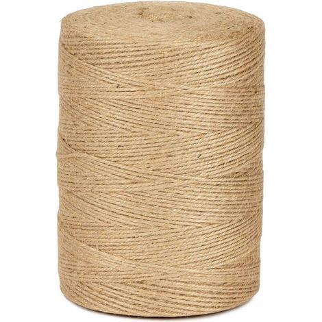 Ficelle Jute Naturel 2mm Bobine 800 m La Cordeline CJN34, pour jardinage, bricolage, activités manuelles et DIY (1/5)
