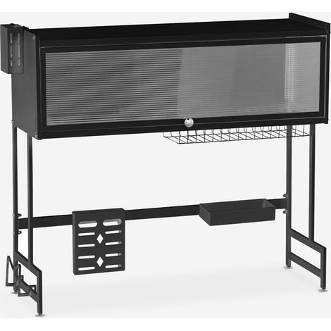 Escurreplatos vertical sobre fregadero para la cocina negro compacto Sover