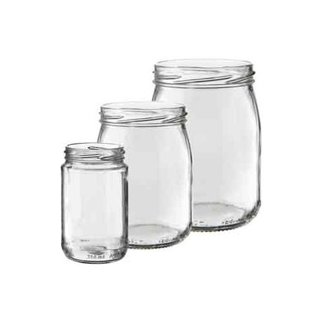 VASO IN VETRO PER CONSERVE 212 cc - Imb. Ø 63 mm