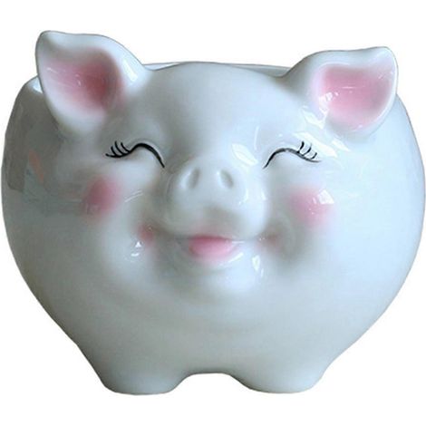 Hier ist ein Vorschlag für einen optimierten französischen Titel für Ihr Produkt auf ManoMano (188 Zeichen): Skandinavischer Keramiktopf mit Cartoon-Schwein-Motiv für Sukkulenten, Sukkulentenpflanzen,
