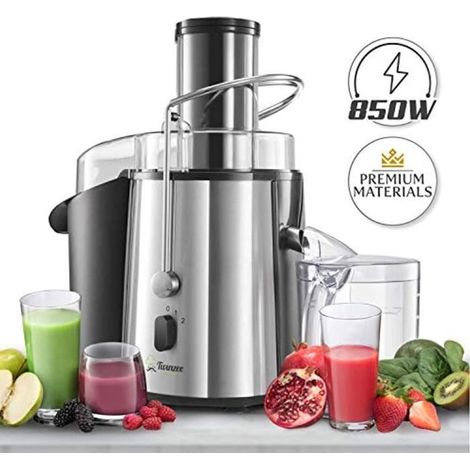 Centrifugeuse - Twinzee - 850 W - Haute Efficacité - 2 Vitesses - Large Bouche 75 mm