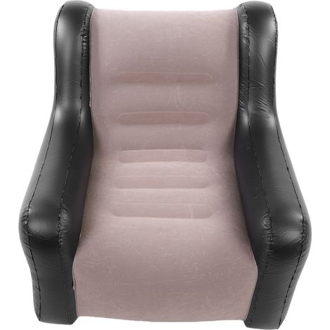 Canapé gonflable avec accoudoirs, revêtement en PVC floqué, fauteuil gonflable pliable pour salon, terrasse et extérieur. (1/5)