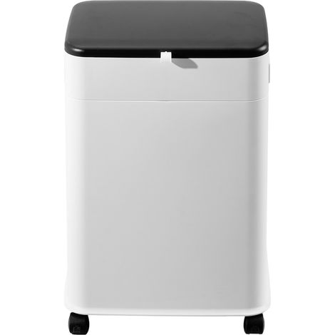 White 20L Kitchen Height Adjustable Household Trash can with Lid (1/5)