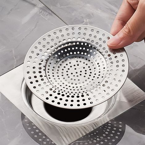 Bouchon De Drain Au Sol - Acier Inoxydable - 9 x 5,5 x 2 cm - Protection Contre Insectes Odours Et Cafards - Pour Salle De Bain Cuisine Et Sous-sol - Unité (1/5)