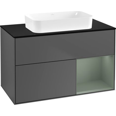 Villeroy & Boch F662GMGK Meuble sous-lavabo Finion F66 (1/2)