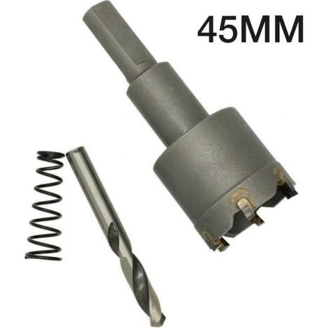 FRESE A TAZZA CON PUNTA PER TRAPANO MURO METALLO LEGNO ACCIAIO 45MM
