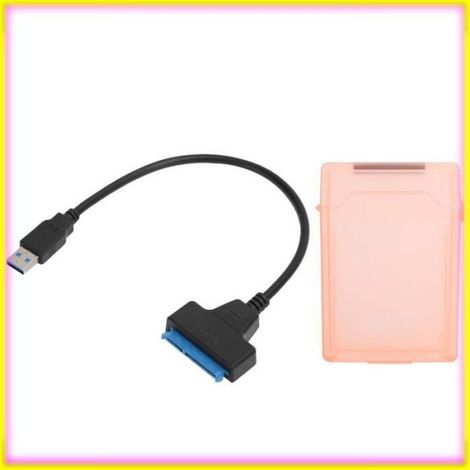 keenso Câble adaptateur HDD / SSD Câble Adaptateur de Disque Dur Cordon de Conversion SATA USB3.0 informatique rangement Rouge (1/5)