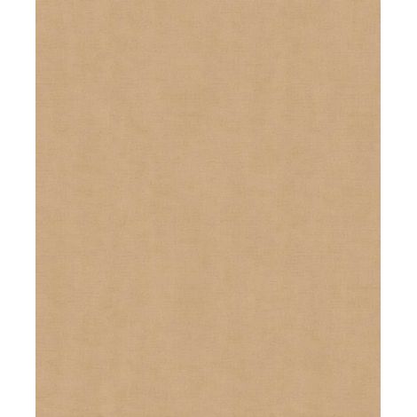 Papier peint uni effet toile lin caramel doré (1/2)