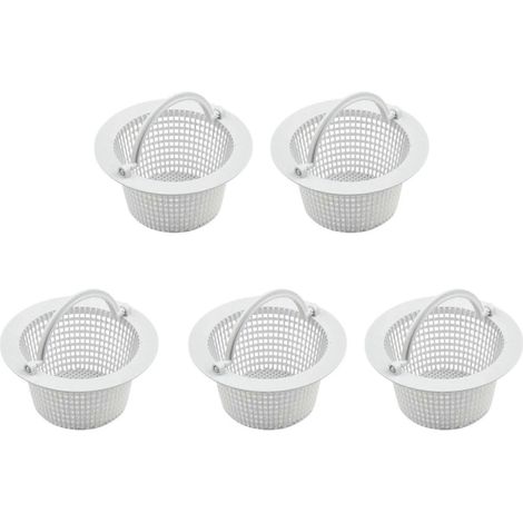 paniers d'écumage muraux avec poignées, paniers de filtration pour piscine, paniers d'écumage pour nettoyeur de piscine, avec poignées, épuisettes pour piscine (1/5)