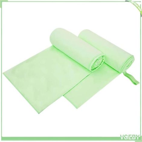 42011481 Serviettes de sport 2 pcs Vert 200 x 100 cm (1/5)