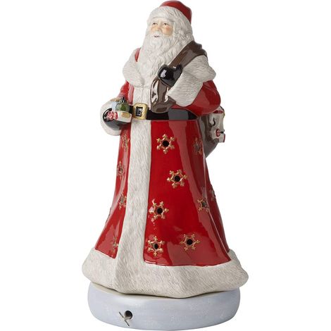 Villeroy & Boch Decorazione Natale, Babbo Natale Carillon, Bianco (1/2)
