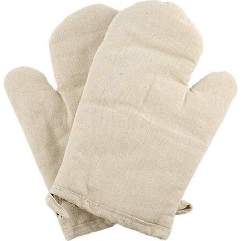Gants de cuisine, maniques, gants de four en coton épais résistant à la chaleur et aux hautes températures, adaptés à la cuisson au four et au barbecue. (1/5)