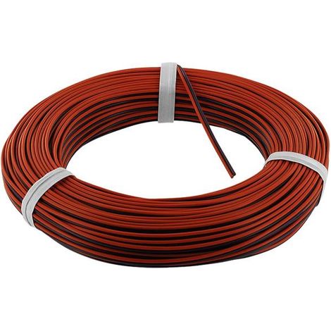 econ connect KZL2X014RTSW25 Cavo per cablaggi 2 x 0.14 mm² Rosso, Nero 25 m