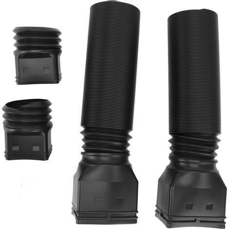 Extension de descente pluviale flexible universelle, raccord de drainage extensible de 50 à 74 cm, noir (1/5)