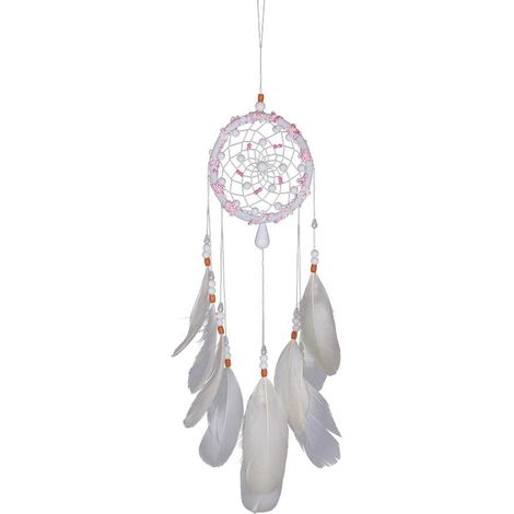 Attrape Rêves Fait Main - Anneau En Fer Et Plumes Naturelles - Décoration Murale Pour Chambre - Ensemble 1 Pièce