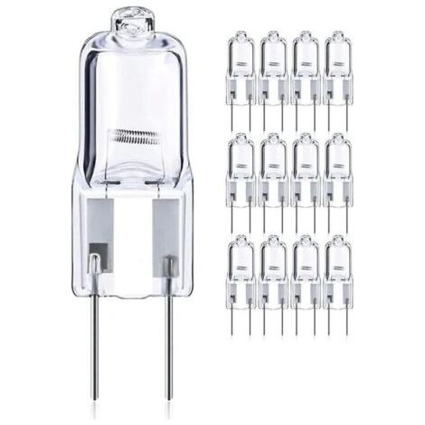 12-pcs 50w Gy6.35 / G6.35 Halogène Dimmable, Base Bi-pin 12v T4 G6.35 820lm (1/5)