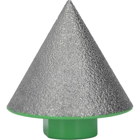 Mèche de chanfrein diamant vert M14 60° pour polissage et façonnage, angle de base de fraisage 48mm/1,9 pouce, opération simple (1/5)
