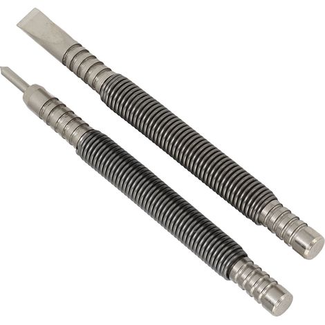 Lot de 2 embouts de clouage à ressort double tête en acier à haute teneur en carbone - Outil de clouage sans marteau (1/5)