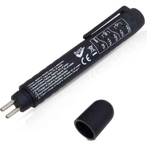 Analyseur automatique d'humidité du liquide de frein avec stylo de test de liquide de frein avec 5 indicateurs LED pour Dot3 Dot4 Dot5 (1/5)