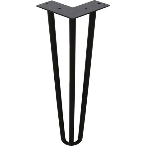 SWANEW 4 x 20 cm gambe a perno 3 staffe Gambe da tavolo Gambe a perno Gambe da tavolo fai da te Piedini per tavolo Tavolo da pranzo (1/5)