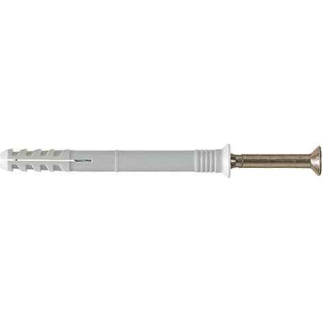 Nageldübel Schlagdübel 6 x 50 mm Senkkopf mit Schraube Bohr ø 8 mm verzinkt