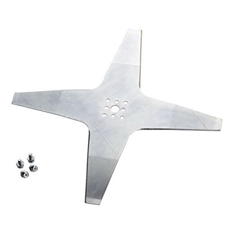 Lame courbée robot tondeuse 4 dents diamètre 24cm AMBROGIO - WIPER 50D001802