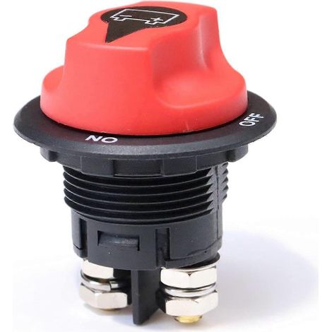 Disjoncteur de batterie - sectionneur 12V-48V - courant continu maximal de 32V CC 100A, interrupteur interne de 150A, compatible avec les navires, bateaux, camping-cars, voitures, yachts, bus, etc. (1/5)