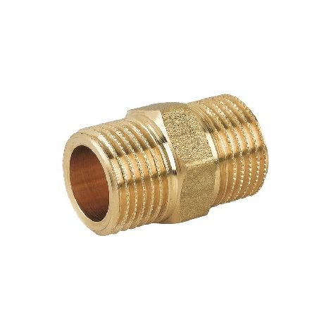 Nipples doppio prolungato mm in ottone giallo 3/4"