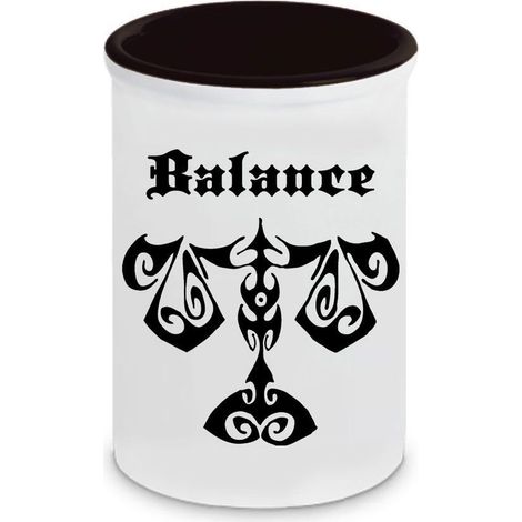 Pot à stylos en céramique Signes du Zodiaque Balance Cbkreation