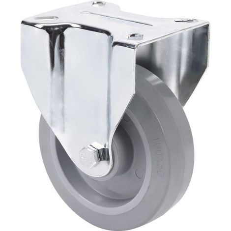 RUEDAS ALEX rueda fija  17zv125-pgr goma elastica gris eje rodillos