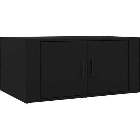 Maison Exclusive - Couchtisch Schwarz 80x50x36 cm Holzwerkstoff