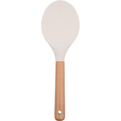 Cuillère à riz en gel de silice (1 pièce) - Cuillère à riz antiadhésive - Cuillère à soupe pour riz - Accessoire de cuisine-23.20X7.50X1.50CM-White