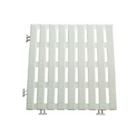 Desineo – Dalles caillebotis anti-dérapantes 1.2 m² – PVC étanche 30 x 30 cm – Pour piscines, jardins, spas, hammams et salles de bain – Lot de 12 (1/4)