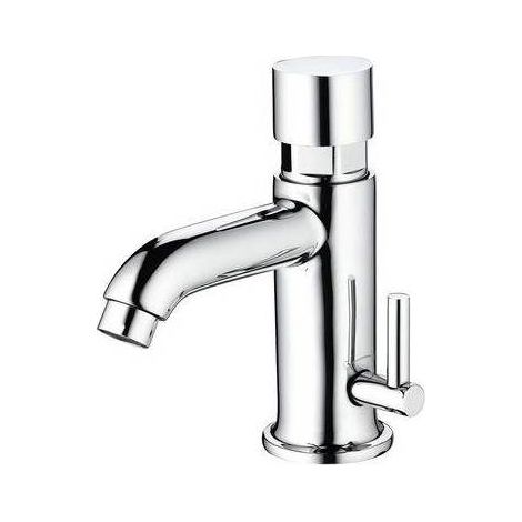 MISCELATORE TEMPORIZZATO TIME CANNA TONDA PER LAVABO Misura: Cromo