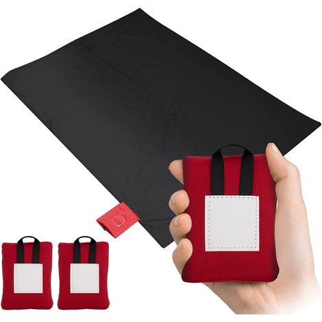 Mini tapis de plage, 2 pièces, couverture de plage anti-sable, pliable et anti-sable. (1/5)